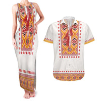 Slovakia Costume Couples Matching Tank Maxi Dress and Hawaiian Shirt Traditional Folk Pattern