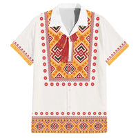 Slovakia Costume Family Matching Short Sleeve Bodycon Dress and Hawaiian Shirt Traditional Folk Pattern