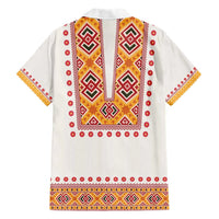 Slovakia Costume Family Matching Short Sleeve Bodycon Dress and Hawaiian Shirt Traditional Folk Pattern