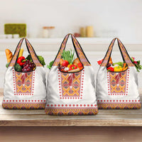 Slovakia Costume Grocery Bag Traditional Folk Pattern
