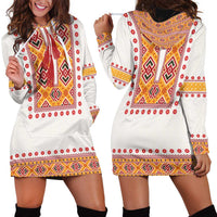 Slovakia Costume Hoodie Dress Traditional Folk Pattern