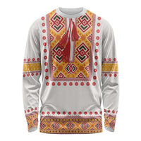 Slovakia Costume Long Sleeve Shirt Traditional Folk Pattern