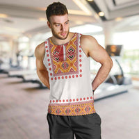 Slovakia Costume Men Tank Top Traditional Folk Pattern