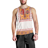 Slovakia Costume Men Tank Top Traditional Folk Pattern