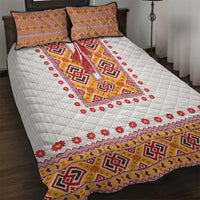Slovakia Costume Quilt Bed Set Traditional Folk Pattern