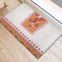 Slovakia Costume Rubber Doormat Traditional Folk Pattern