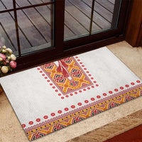 Slovakia Costume Rubber Doormat Traditional Folk Pattern