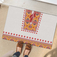 Slovakia Costume Rubber Doormat Traditional Folk Pattern