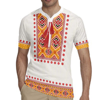 Slovakia Costume Rugby Jersey Traditional Folk Pattern