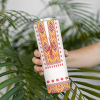 Slovakia Costume Skinny Tumbler Traditional Folk Pattern