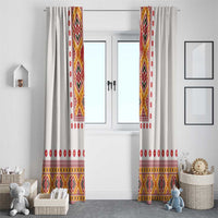 Slovakia Costume Window Curtain Traditional Folk Pattern