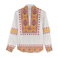 Slovakia Costume Women Casual Shirt Traditional Folk Pattern