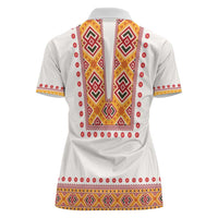 Slovakia Costume Women Polo Shirt Traditional Folk Pattern