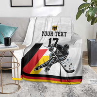 Custom Germany Ice Hockey Blanket Retro Jersey