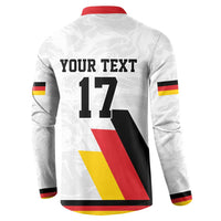 Custom Germany Ice Hockey Button Sweatshirt Retro Jersey