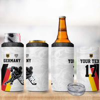 Custom Germany Ice Hockey 4 in 1 Can Cooler Tumbler Retro Jersey