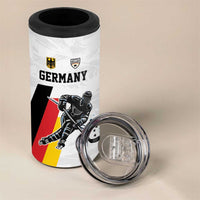 Custom Germany Ice Hockey 4 in 1 Can Cooler Tumbler Retro Jersey