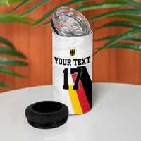 Custom Germany Ice Hockey 4 in 1 Can Cooler Tumbler Retro Jersey