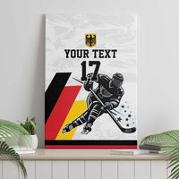 Custom Germany Ice Hockey Canvas Wall Art Retro Jersey