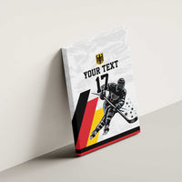 Custom Germany Ice Hockey Canvas Wall Art Retro Jersey