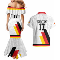 Custom Germany Ice Hockey Couples Matching Mermaid Dress and Hawaiian Shirt Retro Jersey