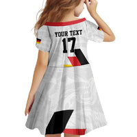 Custom Germany Ice Hockey Family Matching Mermaid Dress and Hawaiian Shirt Retro Jersey