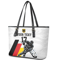 Custom Germany Ice Hockey Leather Tote Bag Retro Jersey