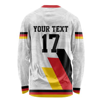 Custom Germany Ice Hockey Long Sleeve Shirt Retro Jersey