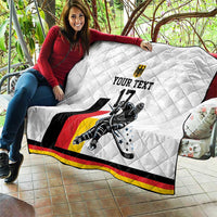 Custom Germany Ice Hockey Quilt Retro Jersey