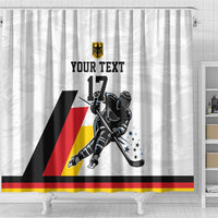 Custom Germany Ice Hockey Shower Curtain Retro Jersey