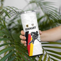 Custom Germany Ice Hockey Skinny Tumbler Retro Jersey
