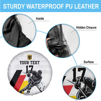 Custom Germany Ice Hockey Spare Tire Cover Retro Jersey