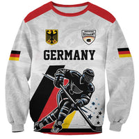 Custom Germany Ice Hockey Sweatshirt Retro Jersey