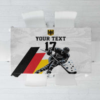 Custom Germany Ice Hockey Tablecloth Retro Jersey