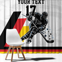 Custom Germany Ice Hockey Window Curtain Retro Jersey
