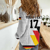 Custom Germany Ice Hockey Women Casual Shirt Retro Jersey
