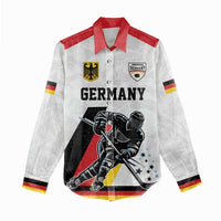 Custom Germany Ice Hockey Women Casual Shirt Retro Jersey