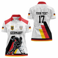 Custom Germany Ice Hockey Women Polo Shirt Retro Jersey