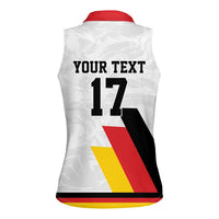 Custom Germany Ice Hockey Women Sleeveless Polo Shirt Retro Jersey