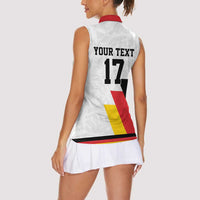 Custom Germany Ice Hockey Women Sleeveless Polo Shirt Retro Jersey
