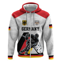 Custom Germany Ice Hockey Zip Hoodie Retro Jersey