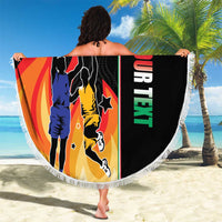 Custom Italian Republic Baketball Beach Blanket Sporty Style