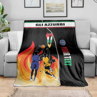 Custom Italian Republic Baketball Blanket Sporty Style