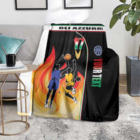 Custom Italian Republic Baketball Blanket Sporty Style