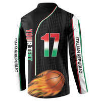 Custom Italian Republic Baketball Button Sweatshirt Sporty Style