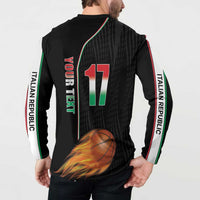 Custom Italian Republic Baketball Button Sweatshirt Sporty Style