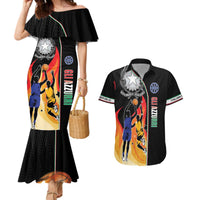 Custom Italian Republic Baketball Couples Matching Mermaid Dress and Hawaiian Shirt Sporty Style