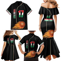 Custom Italian Republic Baketball Family Matching Mermaid Dress and Hawaiian Shirt Sporty Style