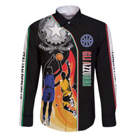 Custom Italian Republic Baketball Family Matching Off The Shoulder Long Sleeve Dress and Hawaiian Shirt Sporty Style