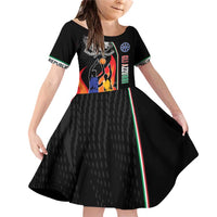 Custom Italian Republic Baketball Family Matching Off Shoulder Short Dress and Hawaiian Shirt Sporty Style
